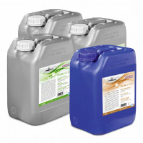 Hobart Hyline 3x Universal Reiniger HLU-32 + 1x Kunststoff Klarspüler HLP-7000