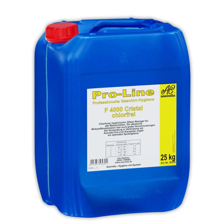 Assindia Gläser-Spezial-Reiniger Pro-Line F4000 Cristal 25 kg flüssig