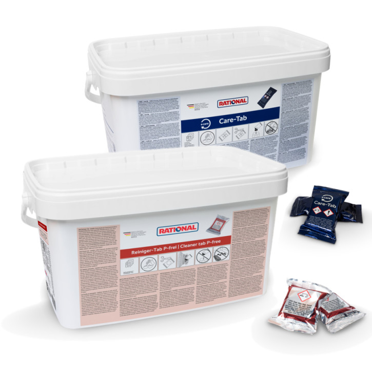 Rational (P11) Reiniger-Tabs P-frei 130 Stück  + Care-Tabs 150 Stück