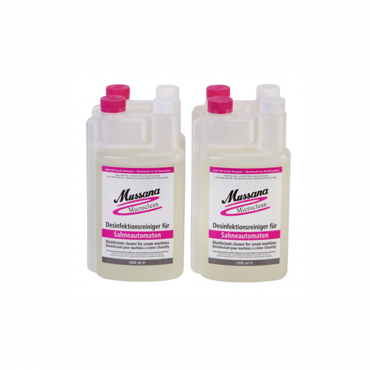 Mussana Sahnemaschinen-Reiniger Microclean 4x 1,0 Liter