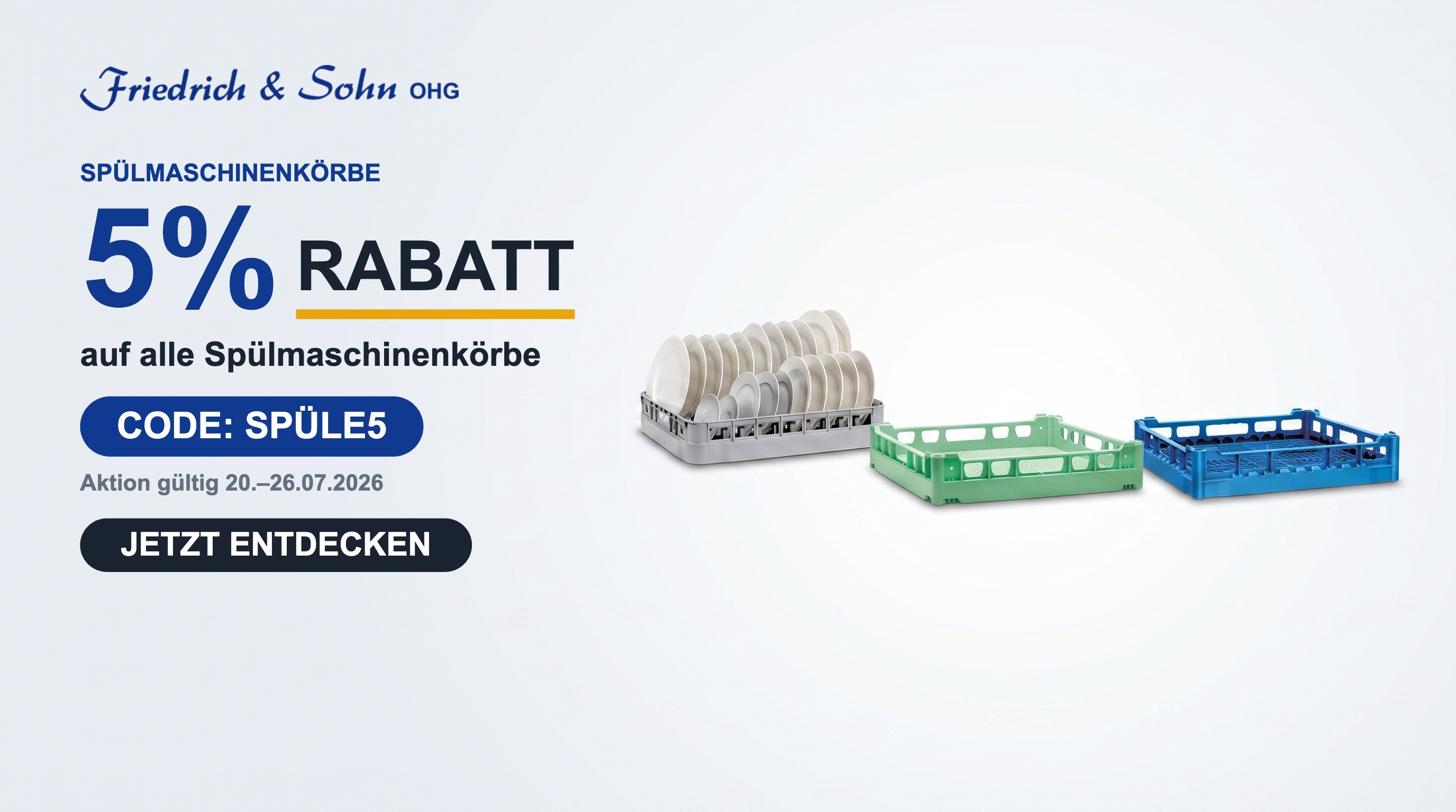 5% auf alle Spülmaschinenkörbe